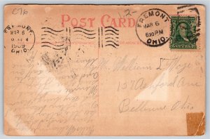 Fremont Ohio~St Joseph's School & Rectory~Vintage Postcard