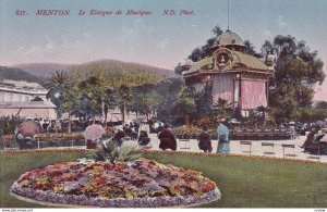 MENTON, Alpes Maritimes, France, 1900-1910s; Le Kiosque De Musique