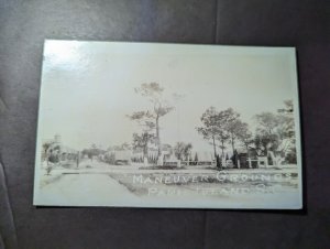 Mint USA Military RPPC Postcard Maneuver Grounds Paris Island SC