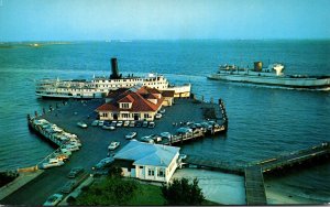 Virginia Fort Monroe Old Point Comfort Wharf From Roof Of Hotel Chamberlin