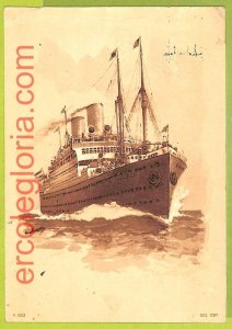 af7503 - USA - VINTAGE POSTCARD Postcards - 1927 - SHIP CLEVELAND SAT NAV-