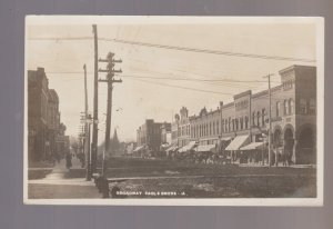 Eagle Grove IOWA RPPC 1911 MAIN STREET Stores nr Humboldt Clarion Fort Dodge IA