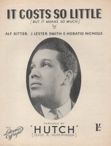 It Costs So Little Hutch Sheet Music