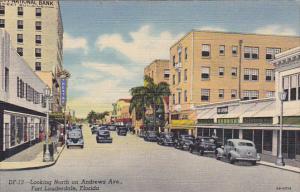 Florida Fort Lauderdale Looking North On Andrews 1947 Curteich