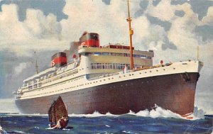 SS President Hoover American President Line Writing on back 