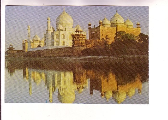 Side View with Water, Taj Mahal, Agra, India