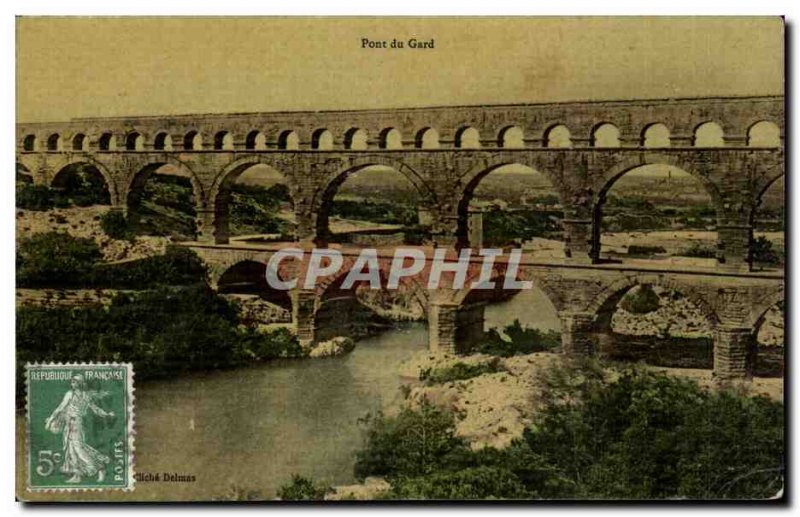 Old Postcard Pont du Gard