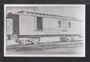 C & NWR Post Office Rail Car Postcard 