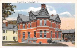 Post Office Peekskill New York 1920s postcard