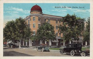 J78/ Lake Charles Louisiana Postcard c1920s Majestic Hotel Building  78