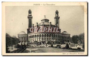 Old Postcard Paris Trocadero