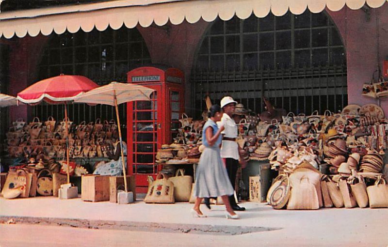 Straw Market on Bay Street Nassau in the Bahamas Unused 