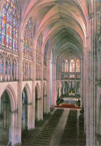 BF13311 cathedrale de troyes aube la nef das munster  france front/back image