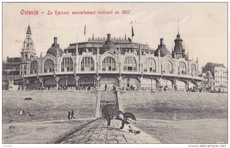 OSTENDE, West Flanders, Belgium, 1900-1910's; Le Kursaal Nouvellement Restaur...