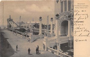 Dreamland, The Shutes and Lakes Coney Island, New York, USA Amusement Park 1907 