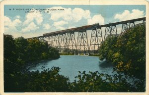 ND High Line Bridge. Valley City. ND Vintage Postcard