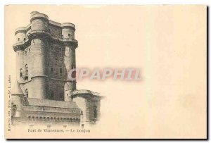 Old Postcard Fort Vincennes Donjon