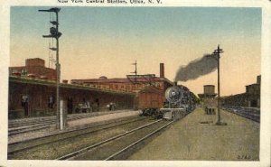 New York Central Station, Utica, NY, USA Railroad Train Depot Unused light cr...