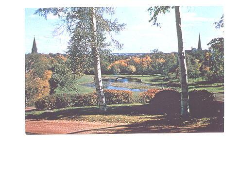 College Pond and Grounds, Mount Allison University Sackville, New Brunswick, ...