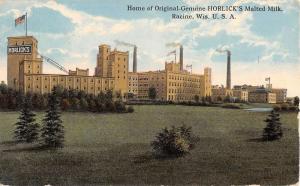 Racine Wisconsin Horlicks Malted Milk Factory Antique Postcard K91550