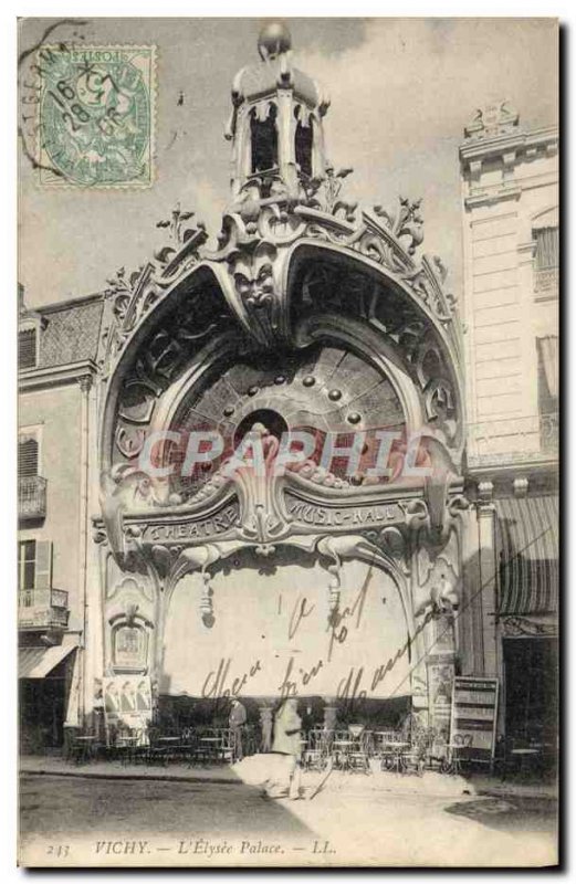 Postcard Old Theater Vichy L & # 39elysee Palace