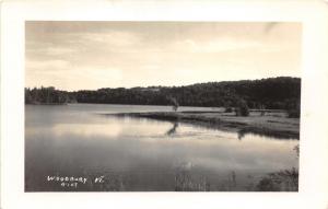 Woodbury Vermont~Looking Across River~Peaceful Scene~1950s RPPC