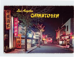 Postcard Picturesque Chinatown Los Angeles California USA
