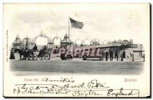 UK Brighton Palace Pier Old Postcard