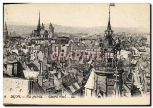 Old Postcard General view Clock Dijon Jacquemart