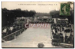 Old Postcard Foraine Fete Fete de Saint Cloud Great Basin and lawn