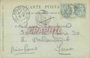 Postcard Ancient Ruins Langeais Old Castle (map 1900)