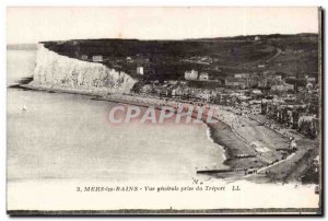 Old Postcard Mers les Bains General view taken from Treport