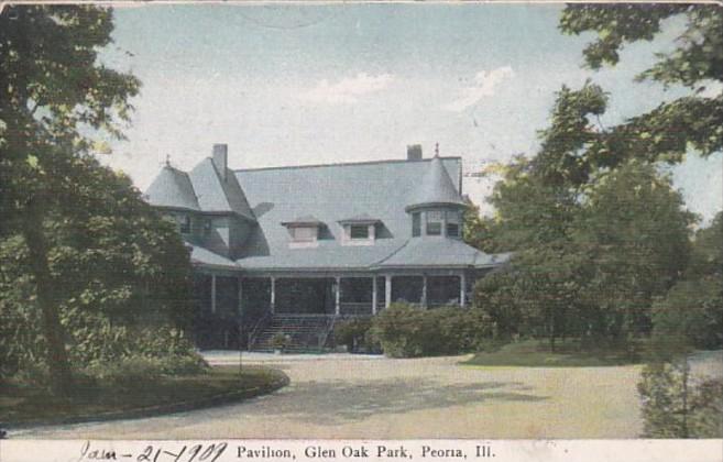 Illinois Peoria Pavilion Glen Oak Park 1909