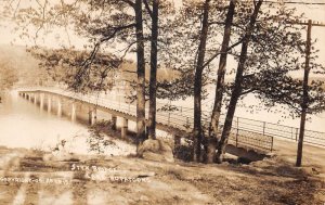 Lake Hopatcong New Jersey Styx Bridge Scenic View Real Photo Postcard AA74721