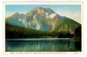 WY - Grand Teton National Park. Mt. Moran from Leigh Lake