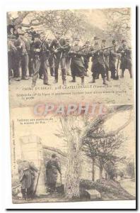 Crime DUSSEAU near Chatellerault (Vienna) Old Postcard May 1905 Soldiers of t...