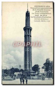 Old Postcard Grenoble International Exhibition of white coal tower 1925 & # 3...