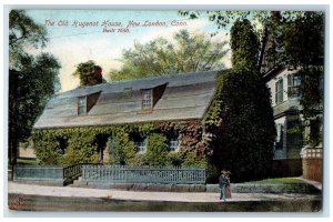 c1905 The Old Hugenot House, New London Connecticut CT Antique Postcard 