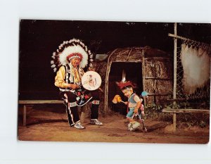 Postcard Young Contest Dancer, Stand Rock American Indian Ceremonial, Wisconsin