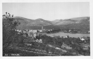 Croatia Trogir General View RPPC vintage postcard