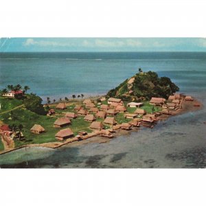 Aerial View Serua Island Fijian Village Postcard / 2R3-624