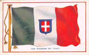 Flag Kingdom of Italy 1915 postcard