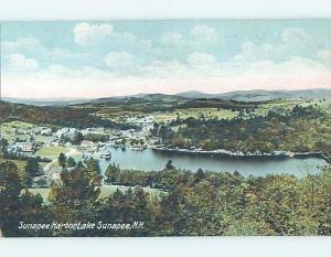 Pre-1907 HARBOR SCENE Lake Sunapee New Hampshire NH A1370