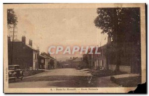 Postcard Old National Road Dom le Mesnil