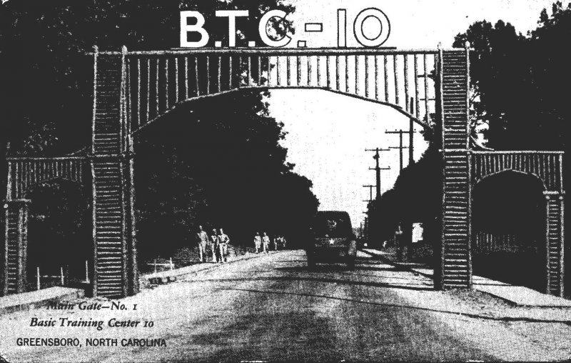 North Carolina Greensboro Basic Training Center Main Gate No 1