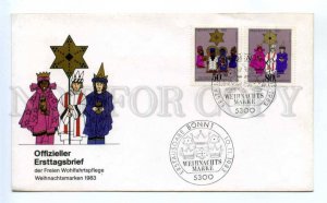 418382 GERMANY 1983 year New Year First Day COVER