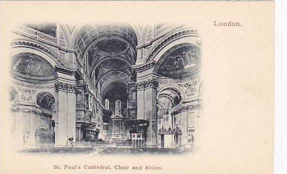 Interior St Paul S Cathedral Choir Aisles London