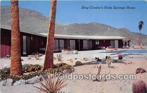 Bing Crosby's Palm Springs Home Palm Springs, CA, USA Unused 