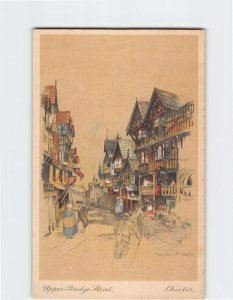 Postcard Upper Bridge Street Chester England