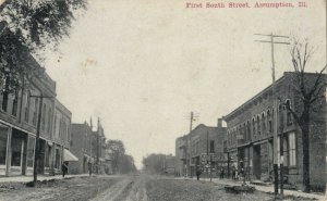 ASSUMPTION , Illinois , 1900-10s ; First South Street